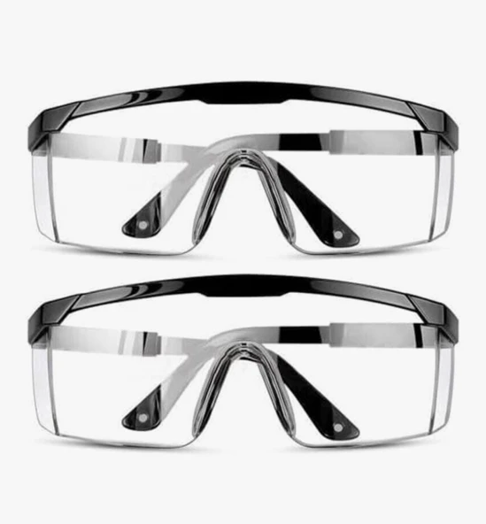 Şeffaf Koruyucu İş Gözlüğü Şeffaf Taşlama Ve Çapak Gözlüğü Koruyucu Laboratuvar Gözlüğü