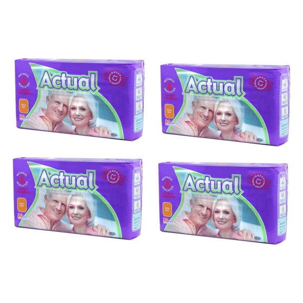 Actual Yetişkin Medium Orta Beden Hasta Bezi 120 Adet ürün görseli 1