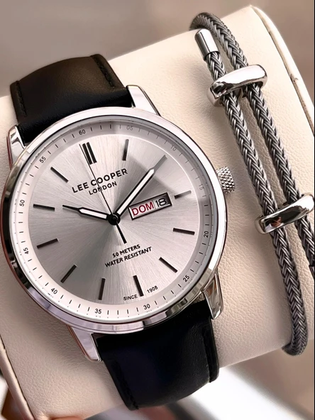 Lee Cooper İtalyan Tasarım Bileklik Hediyeli 2 Yıl Garantili 5 Atm Erkek Kol Saati ELC.08235.351 ürün görseli