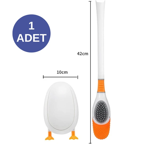 Ördek Görünümlü Tuvalet Fırçası Sevimli Tasarımıyla Hijyenik Temizlik Sağlayan Pratik Fırça - Resim 6