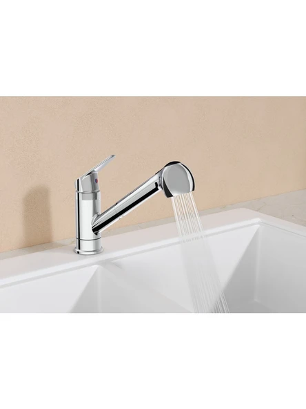 VitrA Punto A41192 Fonksiyonel Eviye Mutfak Bataryası ,Krom - Resim 3