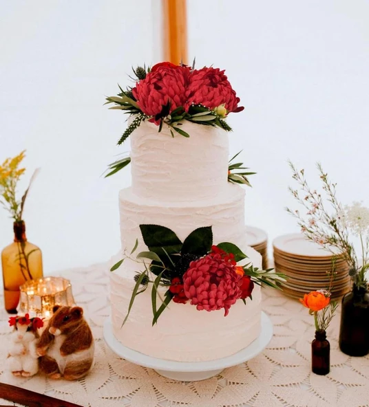 Yapay Çiçek Krizantem Kırmızı 90cm Tek Dal Kumaş Çiçek Uzun Dal - Resim 8