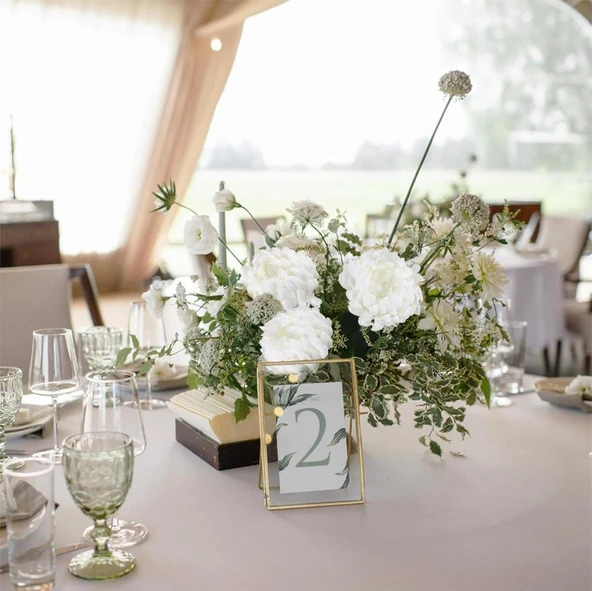 Yapay Çiçek Krizantem Beyaz 90cm Tek Dal Kumaş Çiçek Uzun Dal - 2