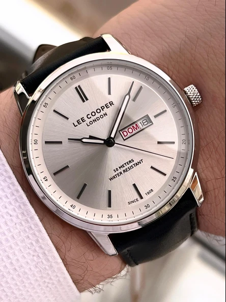 Lee Cooper İtalyan Tasarım Bileklik Hediyeli 2 Yıl Garantili 5 Atm Erkek Kol Saati ELC.08235.351 - Resim 2