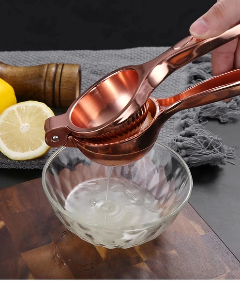 MyBru Rose Paslanmaz Çelik Limon Sıkacağı Narenciye sıkacağı (Büyük Boy) - Resim 4