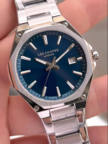Lee Cooper İtalyan Tasarım Bileklik Hediyeli 2 Yıl Garantili 5 Atm Erkek Kol Saati ELC.08252.390 - Resim 4