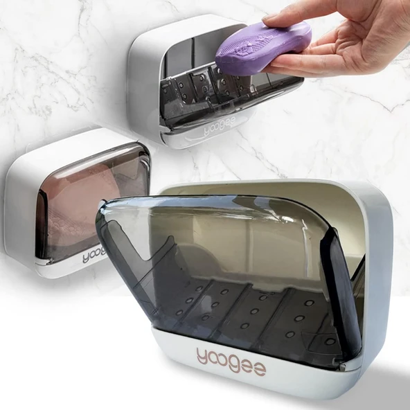 Çekmece Model Pratik Katı Sabunluk Su Biriktirme Hazneli Hijyenik ve Şık Sabun Kabı - Resim 8