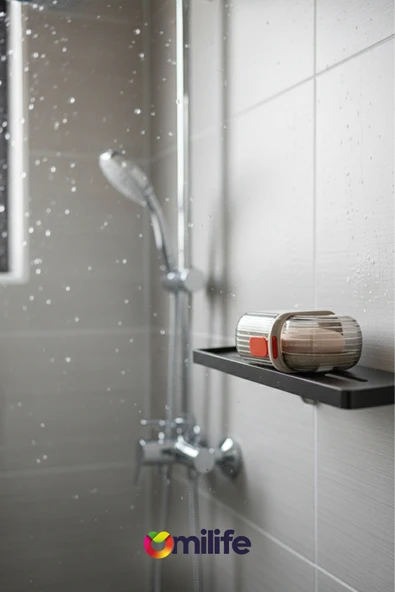 Şeffaf Kutu Şeklinde Plastik Katı Sabunluk Pratik Kullanımlı Hijyenik Banyo Sabun Kabı - Resim 8