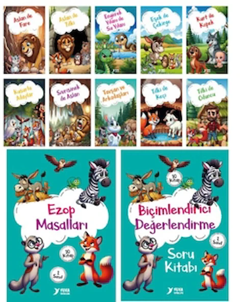 Ezop Masalları (10 Kitap) / Ülkü Duysak / Yuva Yayınları / 9789755177601 ürün görseli