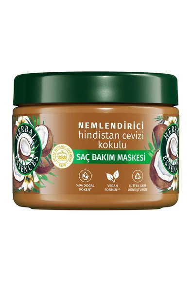 Herbal Essences Nemlendirici Hindistan Cevizi Kokulu Saç Bakım Maskesi 300 ml - Resim 2