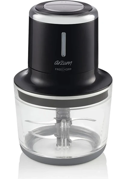Arzum AR1128 Freechopp Cam Hazneli Şarjlı Doğrayıcı