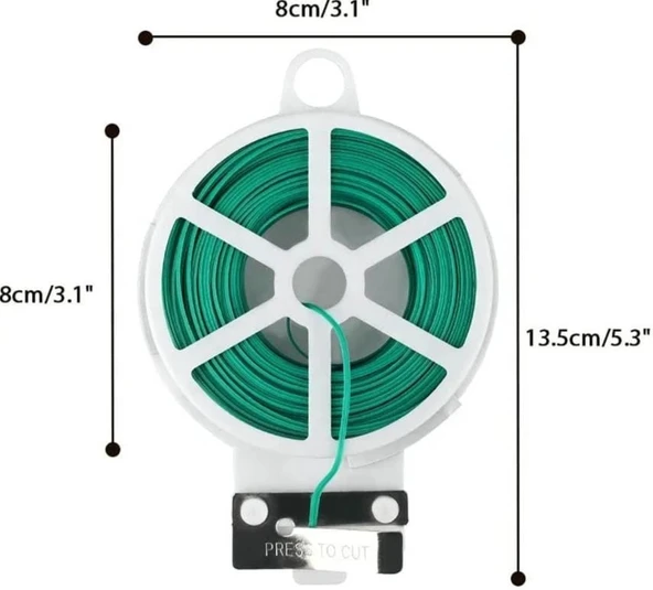 Çok Amaçlı Kendinden Makaslı Fide Ve Bitki Bağlama Teli - 50m - 2