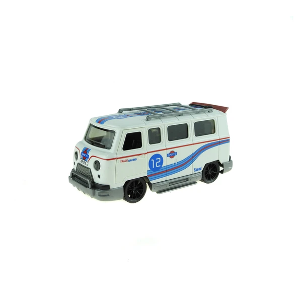 Oyuncak Minibüs Işıklı Sesli Duman Çıkaran Sürtmeli Minibüs Beyaz