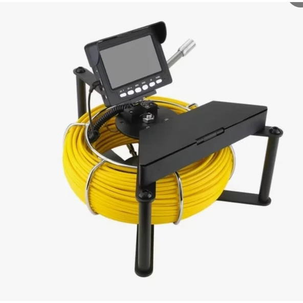 Profosyonel Ekranlı Kameralı 30 Metre Fiber Kablo Yılan Endoskop Kameralı Hafıza Kart Girişli Kuyu, Sondaj, Kanalizyasyon Kamerası 8 Mm 4.3 Inc - 5