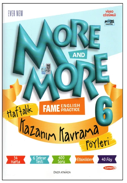 Kurmay 6. SINIF More and More Haftalık Kazanım Kavrama Föyleri