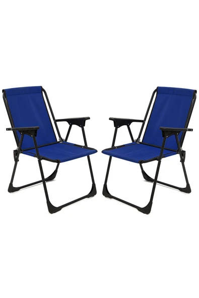 Exent 45x60 Katlanır Masa + 2 Adet Kamp Sandalyesi, Çift dikişli 120 kg kapasiteli-2LAC-MER - Resim 2