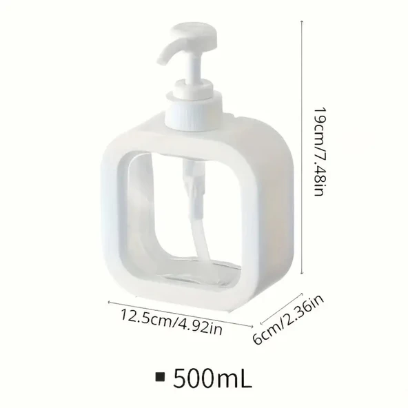 Pompalı Sıvı Sabunluk Plastik Malzemeli Pratik Kullanımlı Dispenser Banyo ve Mutfak İçin Uygun Şık Tasarımıyla Dayanıklı ve Dekoratif Sıvı Sabunluk Modeli - Resim 3