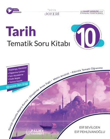 10. Sınıf Tarih Tematik Soru Kitabı Palme Yayınları ürün görseli