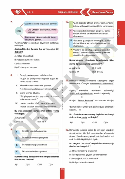 8. Sınıf LGS Tüm Dersler Soru Bankası Sınav Kalitesinde - Sınav Yayınları - Resim 5