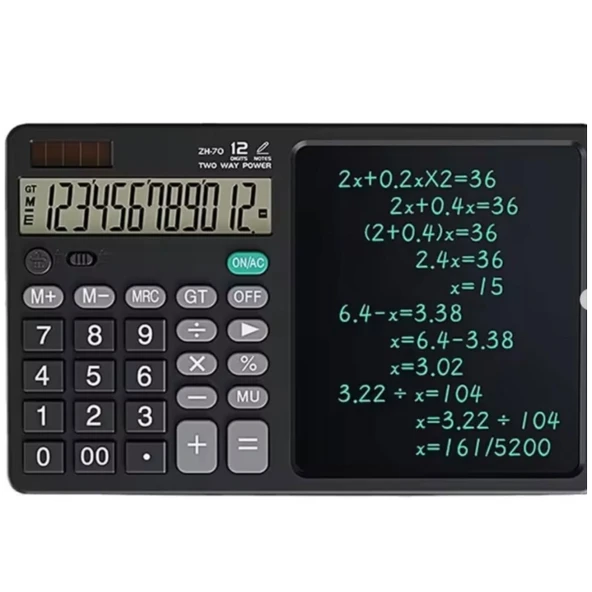 ZR900 Siyah Yazı Tahtalı Hesap Makinesi