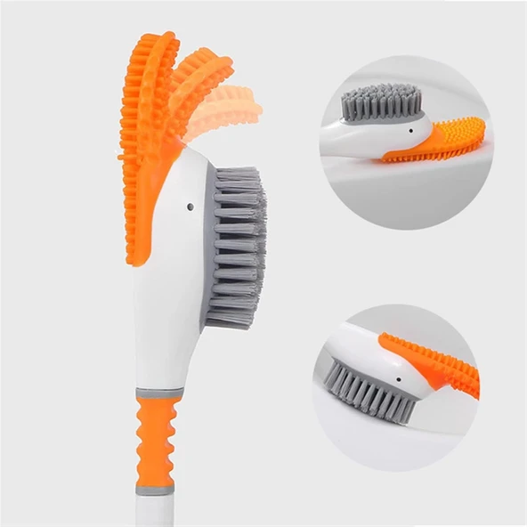 Ördek Görünümlü Tuvalet Fırçası Sevimli Tasarımıyla Hijyenik Temizlik Sağlayan Pratik Fırça - Resim 3