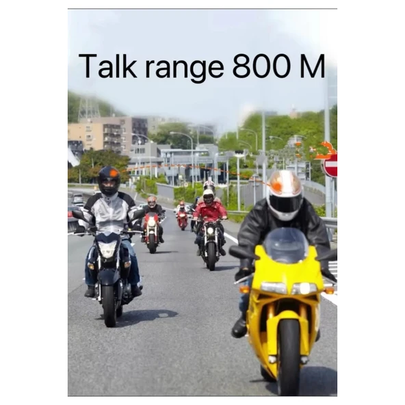 Bt62 Motosiklet Kask Kulaklığı Bluetooth Intercom 2 Intercom Bağlantılı - 2