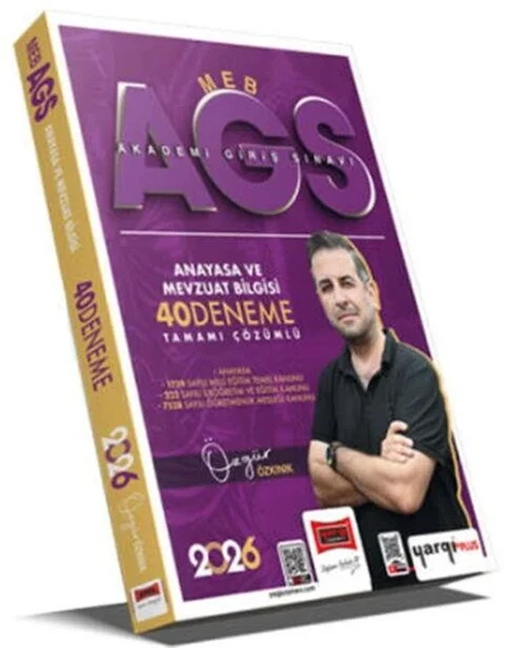 Yargı Yayınnları 2026 MEB AGS Anayasa ve Mevzuat Bilgisi Tamamı Çözümlü 40 Deneme ürün görseli