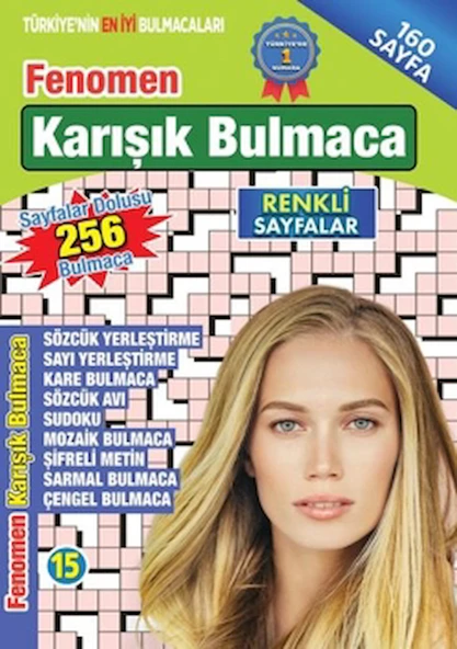 Fenomen Karışık Bulmaca 15 / Bertan Kodamanoğlu / Maxi Yayıncılık / 9786256138193 ürün görseli
