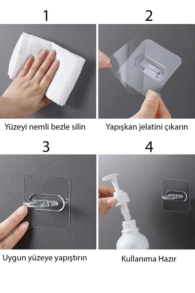 2 Adet Kendinden Yapışkanlı Desenli Sıvı Sabunluk Askısı Pratik ve Şık Duvar Tipi Sabunluk Tutucu - Resim 5