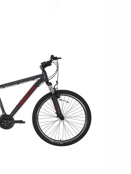 Bisan Atlas 26 V Fren 21 Vites 26 Jant Dağ Bisikleti Gri Kırmızı 17 Kadro - Resim 2