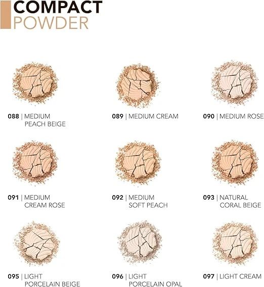 Flormar Yüksek Pigmentli & Yarı Mat Bitişli İnce Yapılı Kompakt Pudra 89 MEDIUM CREAM - Resim 4