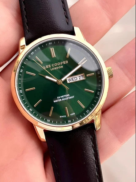 Lee Cooper İtalyan Tasarım Bileklik Hediyeli 2 Yıl Garantili 5 Atm Erkek Kol Saati ELC.08235.172 - Resim 4
