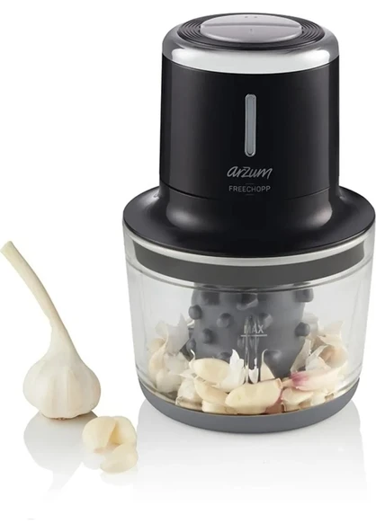 Arzum AR1128 Freechopp Cam Hazneli Şarjlı Doğrayıcı - 2
