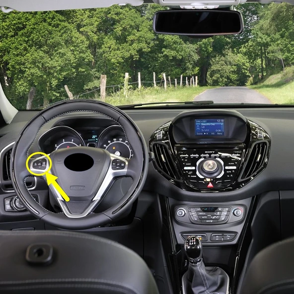 Ford B-Max 2012-2017 Direksiyon Sol Ses Tuşları AV1T14K147AA
