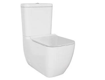 VitrA S25 Square DTD Kanalsız Tkm Klozet,  Rezervuar, İç Takım ve Yavaş Kapanan Kapak (9893L003-7201) ürün görseli