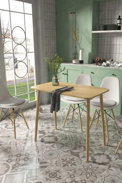 Exent Modern Mutfak Masası-Ahşap-(Sandalye Hariç)