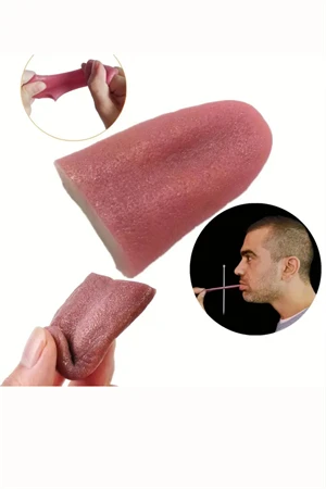 1 adet-Cadılar Bayramı Gerçekçi Dil- Esnek Prank Makyaj Malzemeleri, Parti & Sahne Aksesuarı - Resim 5