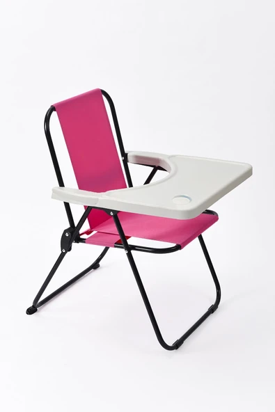 EXENT 2–6 Yaş, Katlanabilir Çocuk Sandalyesi ve Masası Tak-Çıkar Masa-PEMBE ürün görseli