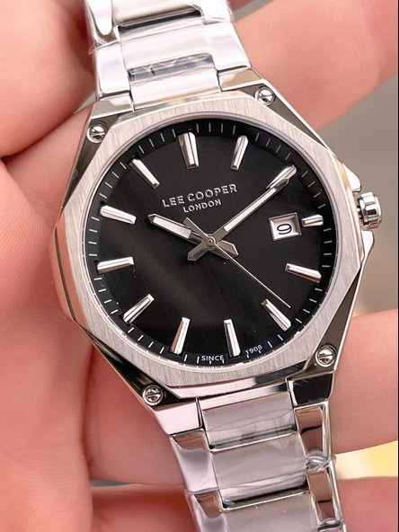 Lee Cooper İtalyan Tasarım Bileklik Hediyeli 2 Yıl Garantili 5 Atm Erkek Kol Saati ELC.08252.350 - Resim 4