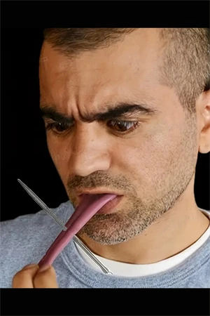 1 adet-Cadılar Bayramı Gerçekçi Dil- Esnek Prank Makyaj Malzemeleri, Parti & Sahne Aksesuarı - Resim 9