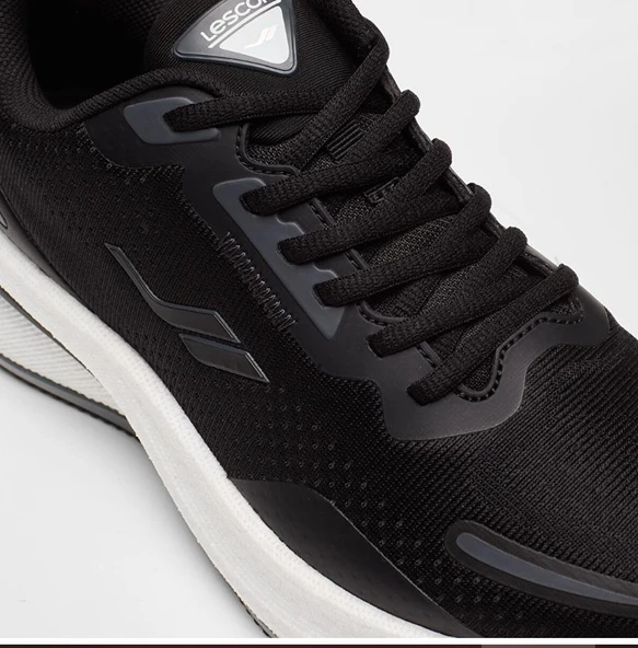 LESCON NEBULA SİYAH UNİSEX ANATOMİK KOŞU VE YÜRÜYÜŞ SPOR AYAKKABISI - Resim 5