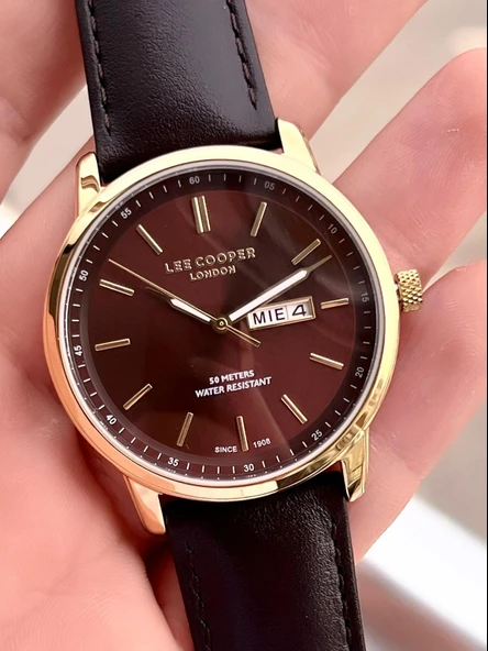 Lee Cooper İtalyan Tasarım Bileklik Hediyeli 2 Yıl Garantili 5 Atm Erkek Kol Saati ELC.08235.142 - Resim 4