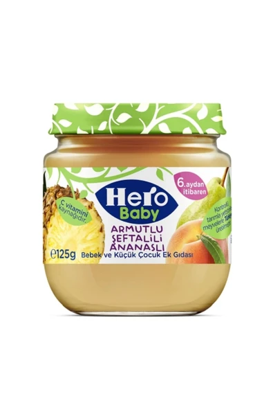 HERO BABY ARMUT ŞEFTALİ ANNAS KAVANOZ MAMASI ürün görseli