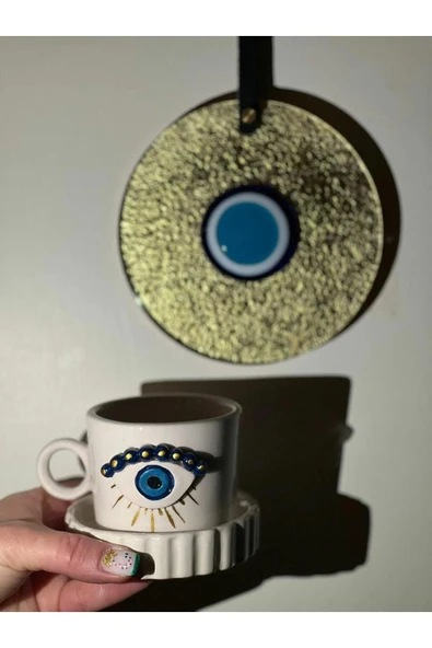 Handmade Eyes On Fincan- 1 Adet ürün görseli 1