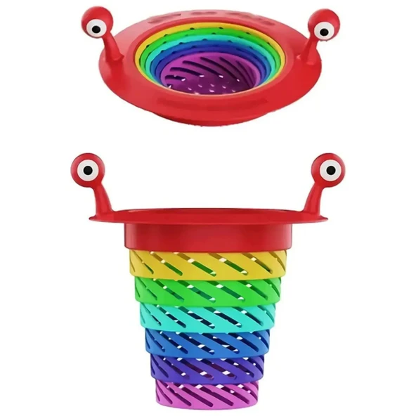 Lavabo Süzgeci Renkli 6 Kademeli Mutfak Gider Tıpası Lavabo Süzgeci - Resim 7