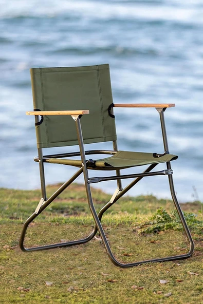 2 Adet 120 Kg kapasiteli Katlanır Kamp Sandalyesi ve 45 x 60 Kamp Sehpası-2-AS-MER - Resim 3