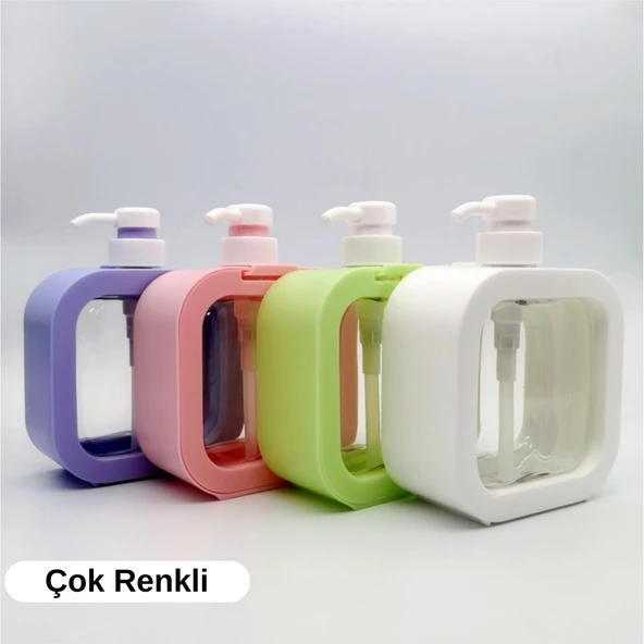Pompalı Sıvı Sabunluk Plastik Malzemeli Pratik Kullanımlı Dispenser Banyo ve Mutfak İçin Uygun Şık Tasarımıyla Dayanıklı ve Dekoratif Sıvı Sabunluk Modeli - Resim 4