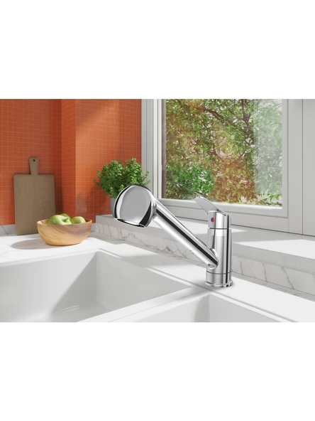 VitrA Punto A41192 Fonksiyonel Eviye Mutfak Bataryası ,Krom ürün görseli