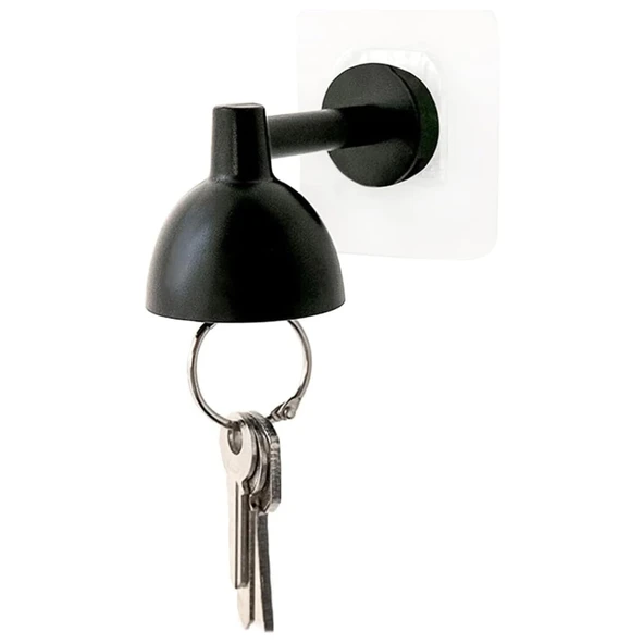 Lamba Şeklinde Mıknatıslı Duvar Tipi Anahtar Tutucu Askı Yapışkanlı Dekoratif Priz Yanı Anahtarlık Organizer - 2