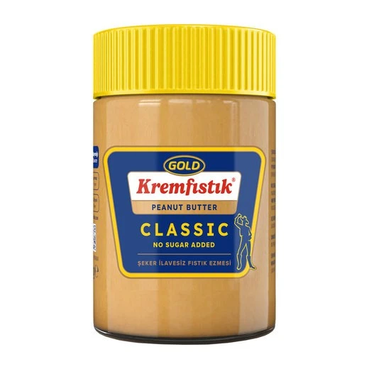 Gold Fıstık Ezmesi 340 gr Şekersiz ve %100 Crunch Parçacıklı 2 li Paket - Resim 2